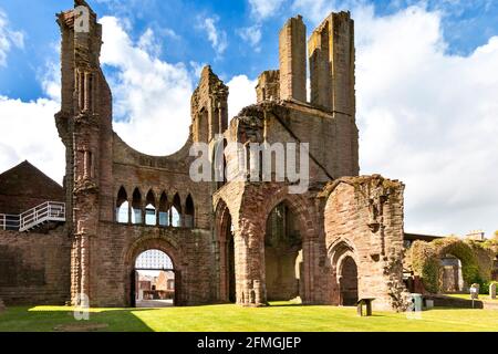 ABBAYE D'ARBROATH ANGUS ECOSSE LA NEF Banque D'Images