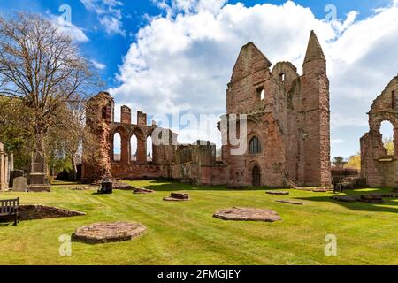 ABBAYE D'ARBROATH ANGUS ECOSSE LA SACRISTIE Banque D'Images