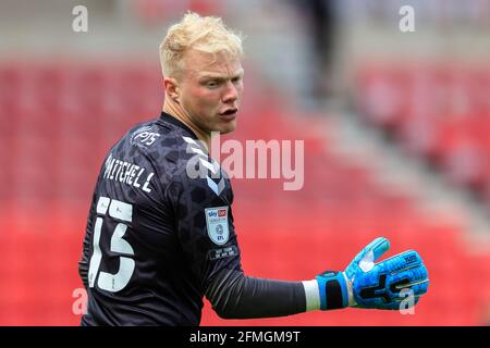 Sunderland, Royaume-Uni. 09e mai 2021. Jonathan Mitchell #13 de Northampton Town pendant le match à Sunderland, Royaume-Uni le 5/9/2021. (Photo par IAM Burn/News Images/Sipa USA) crédit: SIPA USA/Alay Live News Banque D'Images