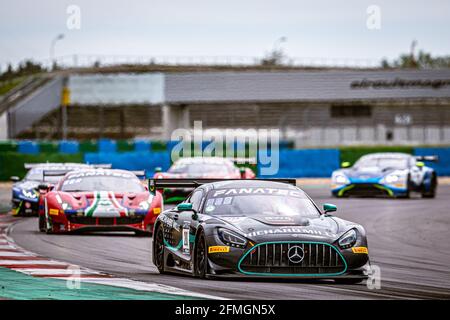 20 Pierburg Valentin (ger), Baumann Dominik (aut), SPS Automotive Performance, Mercedes-AMG GT3, action lors de la 2ème partie du Fanatec GT World Challenge Europe 2021 Powered by AWS, du 6 au 9 mai 2021 sur le circuit de Nevers Magny-cours, Magny-cours, France - photo Clément Luck / DPPI Banque D'Images