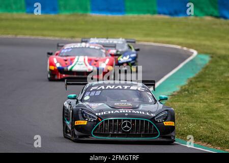 20 Pierburg Valentin (ger), Baumann Dominik (aut), SPS Automotive Performance, Mercedes-AMG GT3, action lors de la 2ème partie du Fanatec GT World Challenge Europe 2021 Powered by AWS, du 6 au 9 mai 2021 sur le circuit de Nevers Magny-cours, Magny-cours, France - photo Clément / DPPI / LiveLuck Media Banque D'Images