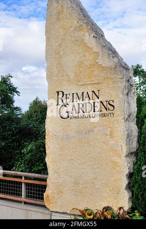 Reiman Gardens sur le campus de l'université d'État de l'Iowa à Ames, Iowa. Les jardins botaniques comprennent une exposition de papillons. Banque D'Images