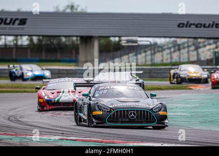 20 Pierburg Valentin (ger), Baumann Dominik (aut), SPS Automotive Performance, Mercedes-AMG GT3, action lors de la 2ème partie du Fanatec GT World Challenge Europe 2021 Powered by AWS, du 6 au 9 mai 2021 sur le circuit de Nevers Magny-cours, Magny-cours, France - photo Clément Luck / DPPI Banque D'Images