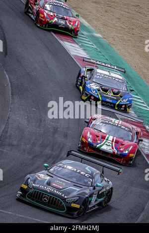 20 Pierburg Valentin (ger), Baumann Dominik (aut), SPS Automotive Performance, Mercedes-AMG GT3, action lors de la 2ème série du Fanatec GT World Challenge Europe 2021 Powered by AWS, du 6 au 9 mai 2021 sur le circuit de Nevers Magny-cours, Magny-cours, France - photo Paulo Maria / DPPI / LiveMedia Banque D'Images