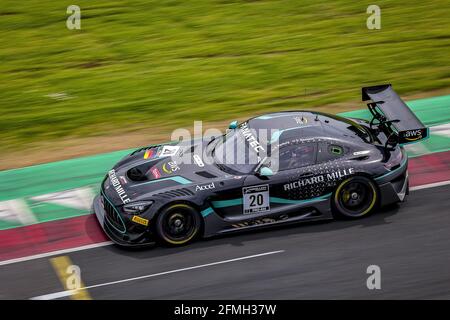 20 Pierburg Valentin (ger), Baumann Dominik (aut), SPS Automotive Performance, Mercedes-AMG GT3, action lors de la 2ème série du Fanatec GT World Challenge Europe 2021 Powered by AWS, du 6 au 9 mai 2021 sur le circuit de Nevers Magny-cours, Magny-cours, France - photo Paulo Maria / DPPI / LiveMedia Banque D'Images