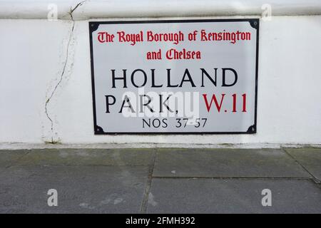 Holland Park, Londres, Angleterre. Banque D'Images