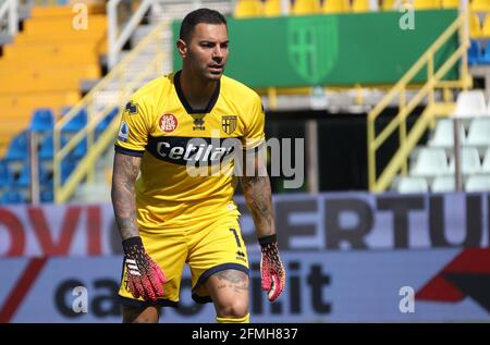 Luigi Sepe (Parme Calcio) pendant la série italienne UN match de football Parme contre Atalanta au stade Ennio Tardini à Parme, Italie, le 09 mai 2021. PH. Stringer / LM Banque D'Images