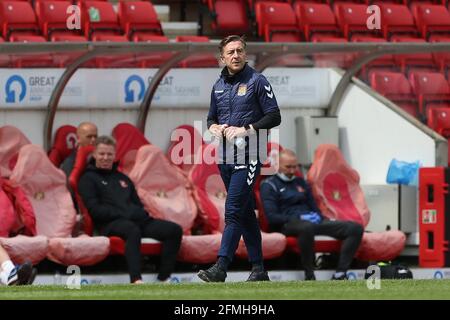 SUNDERLAND, ROYAUME-UNI. 9 MAI le directeur de Northampton, Jon Brady, lors du match Sky Bet League 1 entre Sunderland et Northampton Town au stade de Light, Sunderland, le dimanche 9 mai 2021. (Credit: Mark Fletcher | MI News) Credit: MI News & Sport /Alay Live News Banque D'Images