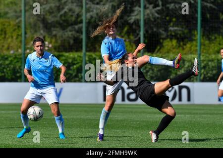 Rome, Italie. 09e mai 2021. Le Latium tient sa promesse, tout d'abord à lui-même. L'équipe de Carolina Morace a conquis la promotion à Serie A et l'a fait de la manière la plus belle, prenant le derby (deuxième victoire dans la saison dans le derby) contre Roma Calcio Femminile. (Photo de Domenico Cippitelli/Pacific Press) Credit: Pacific Press Media production Corp./Alay Live News Banque D'Images