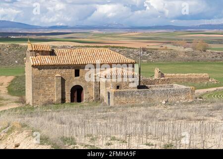 Boñéces est une ville abandonnée de la province de Soria, en Espagne Banque D'Images