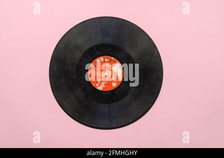 Ancien disque vinyle par Electrecord pour l'exportation de l'URSS. Electrecord est un label roumain fondé en 1932. Il s'agissait du seul libellé d'enregistrement dans Comm Banque D'Images