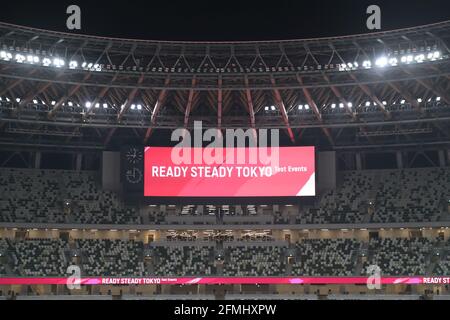 Tokyo, Japon. 9 mai 2021. Vue générale Athlétisme : READY STEADY TOKYO - Athlétisme au Stade National de Tokyo, Japon . Credit: Yohei Osada/AFLO SPORT/Alay Live News Banque D'Images