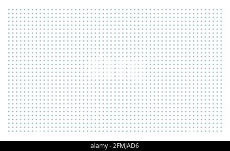 Papier quadrillé. Grille en pointillés sur fond blanc. Illustration abstraite en pointillés transparents avec points. Motif géométrique blanc pour l'école, copybooks Illustration de Vecteur