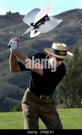 LE GOLF DAVID LEADBETTER ACADENY À LA CALA RESORT À MIJAS COSTA PRÈS DE MALAGA ESPAGNE 24/10/2002 PHOTO DAVID ASHDOWN. GOLF Banque D'Images