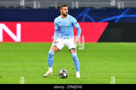 Ligue des champions de l'UEFA, deuxième étape quart de finale, signal Iduna Park Dortmund, Bor. Dortmund - Manchester City, Kyle Walker Banque D'Images