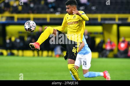 Ligue des champions de l'UEFA, deuxième étape quart de finale, signal Iduna Park Dortmund, Bor. Dortmund - Manchester City, Ansgar Knauff Banque D'Images