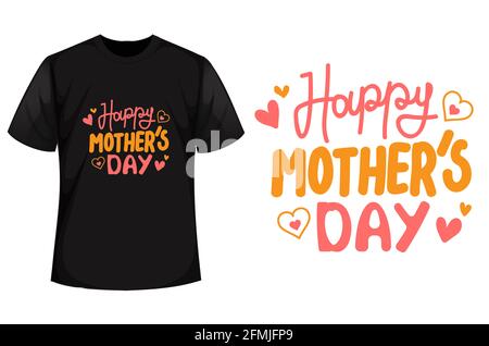 t-shirt happy mother's day design international de fête des mères vector design Banque D'Images