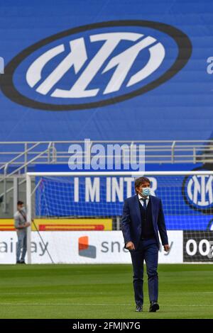 Milan, Italie. 8 mai 2021. Directeur Antonio Conte de l'Inter Milan vu avant la série UN match entre Inter et Sampdoria à Giuseppe Meazza à Milan. (Crédit photo: Gonzales photo - Tommaso Fimiano). Banque D'Images