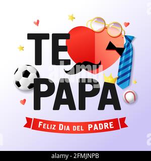 Football Soccer Carte De La Fete Des Peres En Format Vectoriel Image Vectorielle Stock Alamy