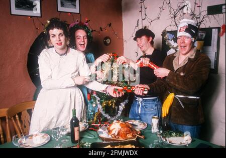 Fête de Noël du roi Adora au studio des Scieries, Golant, Fowey, Cornwall, Angleterre. Banque D'Images