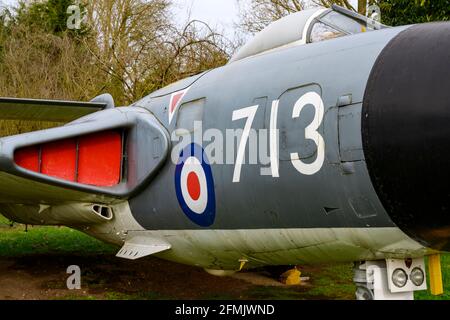 Gloster Javelin FAW.9R bombardier de chasse de la Royal Navy Banque D'Images