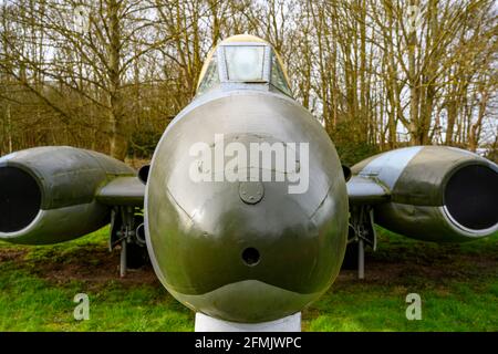 Gloster Meteor combattant militaire de l'époque de la Guerre froide Banque D'Images