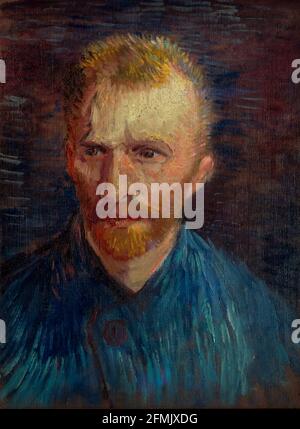Autoportrait, par Vincent van Gogh, 1887, Banque D'Images
