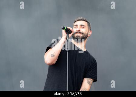 David Martinez Alvarez se produit sur scène lors du concert nits al Carme à l'Auditorio Marina sur à la Marina de Valencia. (Photo de Xisco Navarro / SOPA Images / Sipa USA) Banque D'Images