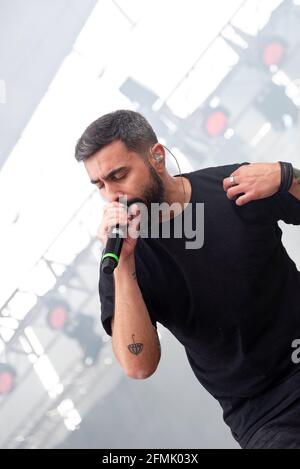 Valence, Espagne. 09e mai 2021. David Martinez Alvarez se produit sur scène lors du concert nits al Carme à l'Auditorio Marina sur à la Marina de Valencia. Crédit : SOPA Images Limited/Alamy Live News Banque D'Images