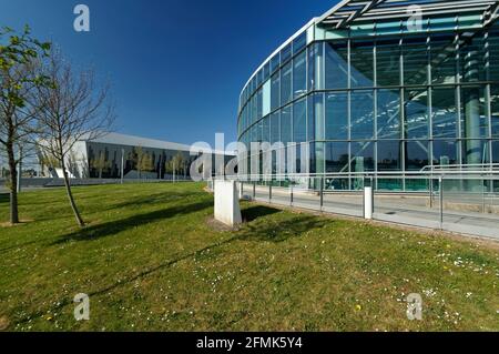 Cardiff International Piscine, Sports Village, la baie de Cardiff, Pays de Galles. Banque D'Images