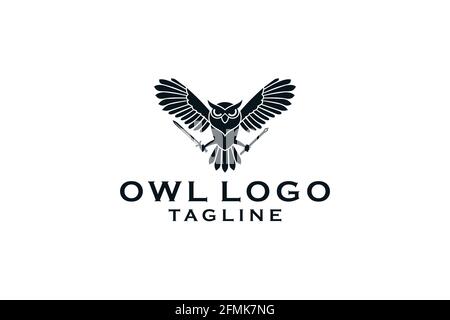 Illustration du modèle vectoriel du logo Owl. Illustration de Vecteur