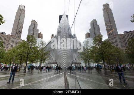 The National September 11 Memorial and Museum, Manhattan, New York Banque D'Images