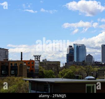 Vie urbaine Milwaukee Banque D'Images