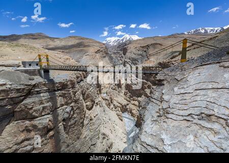 Chicham Bridge, Spiti Banque D'Images