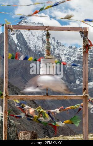 Col de Kunzum, Spiti (col de Kunzam) Banque D'Images