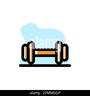 Icône Conceptual Dumbell Vector Illustration Design eps10 Illustration de Vecteur