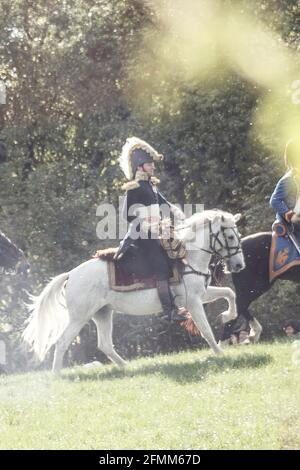 Reconstitution de la bataille franco-prussienne de Jena / Iena / Auerstedt 1806 - 2016 Banque D'Images