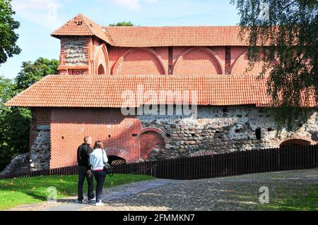 Château supérieur du château gothique de Vilnius, construit au XIVe siècle à Vilnius, en Lituanie. 18 septembre 2009 © Wojciech Strozyk / Alamy stock photo Banque D'Images