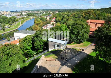 Château supérieur du château gothique de Vilnius, construit au XIVe siècle à Vilnius, en Lituanie. 18 septembre 2009 © Wojciech Strozyk / Alamy stock photo Banque D'Images