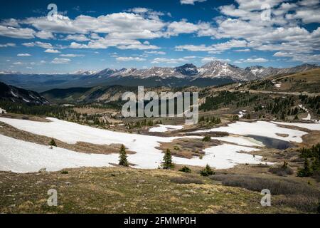 Trois Apôtres dans la région sauvage de Collegiate Peaks, Colorado Banque D'Images