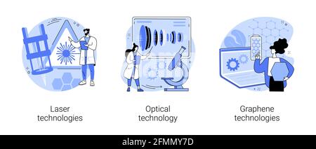 Science moderne concept abstrait illustrations vectorielles. Illustration de Vecteur