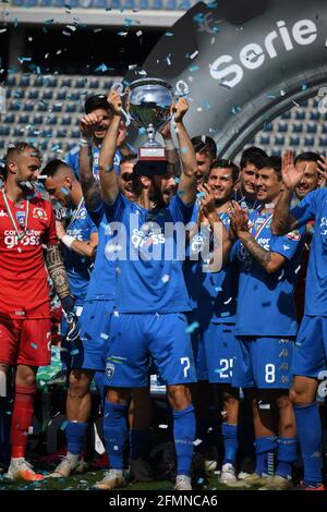 Empoli, Italie. 10 2021 mai, Leonardo Mancuso (Empoli) lors du match italien 'erie B entre Empoli 2-1 Lecce au stade Carlo Castellani le 10 mai 2021 à Empoli, Italie. Credit: Maurizio Borsari/AFLO/Alay Live News Banque D'Images