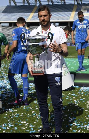 Empoli, Italie. 10 2021 mai, Alessio Dionisi Coach (Empoli) pendant le match italien 'erie B entre Empoli 2-1 Lecce au stade Carlo Castellani le 10 mai 2021 à Empoli, Italie. Credit: Maurizio Borsari/AFLO/Alay Live News Banque D'Images