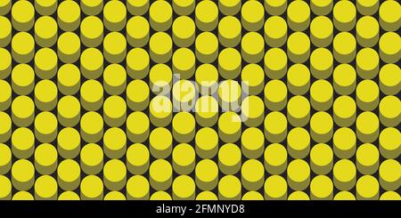 fond d'écran 3d de cercles jaunes Illustration de Vecteur