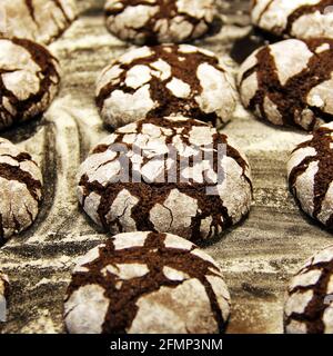 Produits de boulangerie. Petits gâteaux dans la cuisine. Banque D'Images