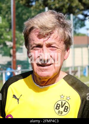 Footballeur allemand Frank Mill BVB Borussia Dortmund Banque D'Images