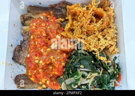 SEI SAPI Wagyu, cuisine traditionnelle, alimentaire indonésienne, Jakarta, Indonésie Banque D'Images