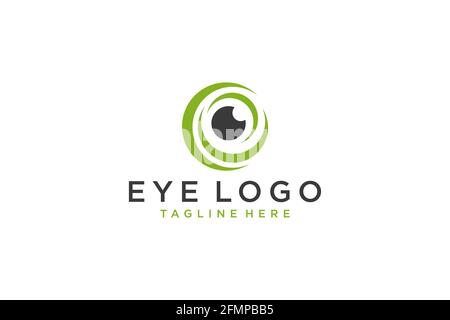 Modèle de conception du logo Eye Vector. Style moderne et minimaliste. Vecteur. Illustration de Vecteur