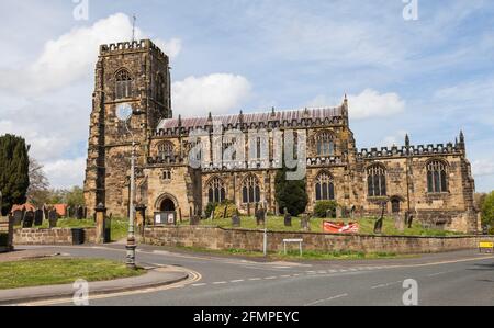 Dans l'église St.Marys Thirsk, North Yorkshire, Angleterre, Royaume-Uni Banque D'Images