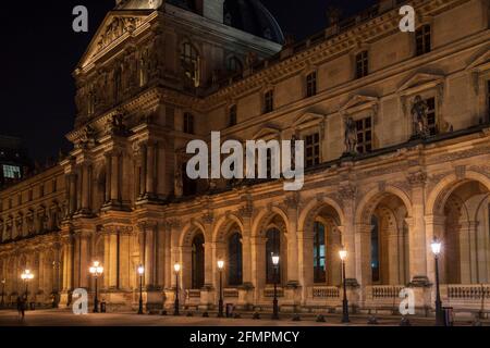 Pavillon Denon, Musée du Louvre, Paris, France. Banque D'Images